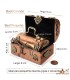 Set of 2 Mini Copper Trunks - Elegant Decorative Chests