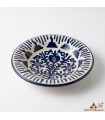 Assiette en céramique artisanale style Fajalauza bleu