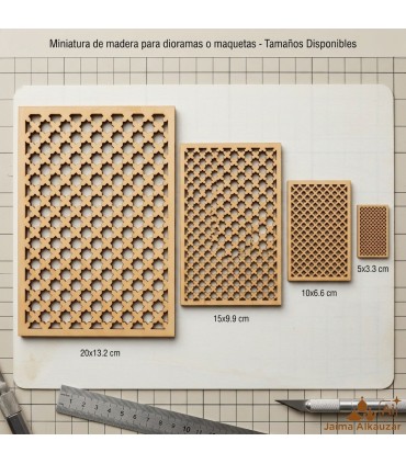 Miniatura Celosía Árabe - Corte Láser de Alta Precisión
