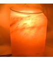 Lámpara Cubo de Sal Pulida - Quemador Perfume Natural - Himalaya