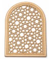 Celosia araba in miniatura per finestra in legno - 3 mm - Modello Comares