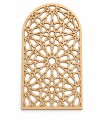 Celosía árabe miniatura Ventana  en madera - 3 mm - Modelo Mekness