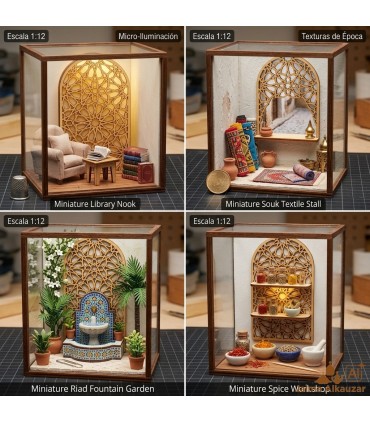 Miniatura Celosía Árabe - Corte Láser de Alta Precisión