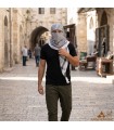 Palestinian Keffiyeh with Flag Colors - 100% Cotton