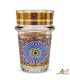 Set of 12 Mosaic Tea Glasses with Gold Details | 100 ml