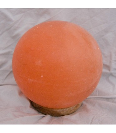 Esfera de lâmpada de sal polida - Natural - Himalaia - novidade