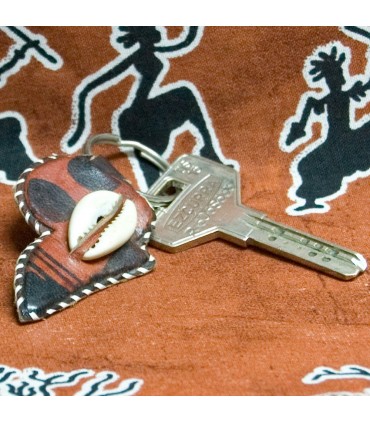 Llavero Africano - Cuero - Motivos Etnicos