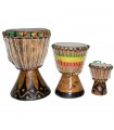 African Djembe - 3 Sizes - Drum - Engraving - Artisan