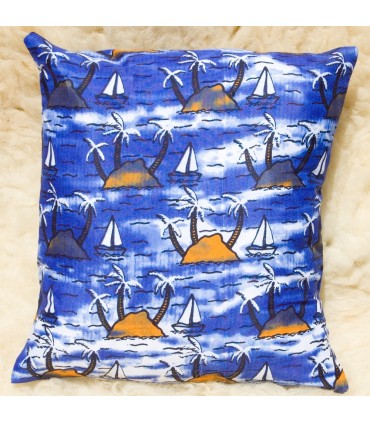 Almofada Tecido Africano Étnico 100% Algodão - Marine Design