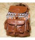 Mochila Estofos em pele - Ethnic Ofícios Vários Africano-Pockets