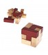 Puzzle game cube rouge - couleurs - puzzle - 7 x 7 cm
