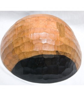 Frutta ciotola legno - artigiano - Africa - bianco e nero