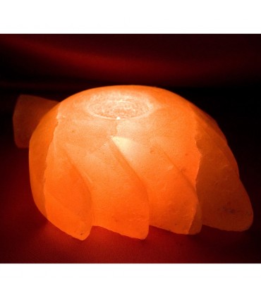 Salt Candle Leaf - Natural Himalaya - Gross - Feng Shui