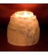 Natural Candle Holder Selenite - Mineral Bruto - Feng Shui
