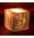 Portavelas Cubo Selenita - Mineral Bruto - Feng Shui