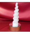 Spiral Selenite - Natural Mineral - Color Optional Base