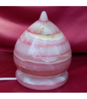 Onyx Lampe Dome - natürliche Mineral - schönes Licht