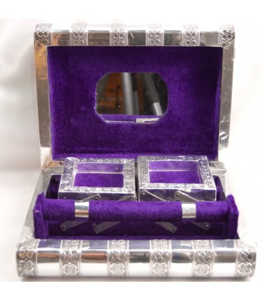Poitrine de bijoux alpaga - Extensible - velours doublée
