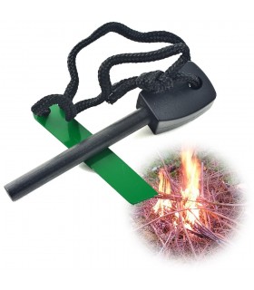 Encendedor Supervivencia Grande-Pedernal- Hacer Fuego Fácilmente