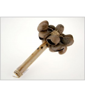 Maracas Holz - gemalte Hand - Samen