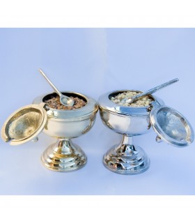 Bronze de grain - casting - Naveta ou nickel - encens cuillère