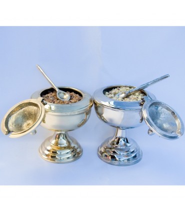 Naveta Grain Incense - Casting - Bronze or Nickel - Spoon