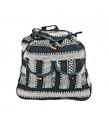 Mochila Blanca y Negra - Tapíz - Diseño Etnico