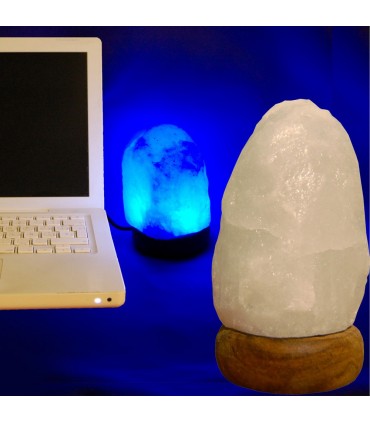 USB mini lampada bianco naturale himalayano sale - vari colori