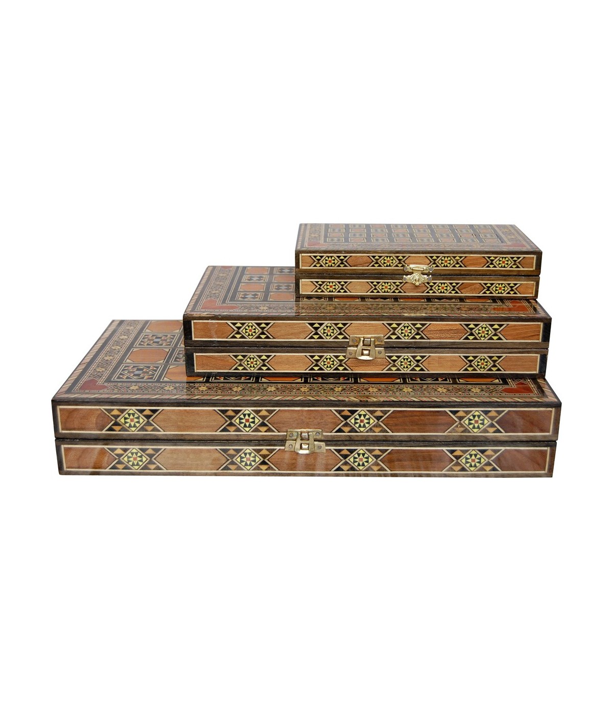 Échiquier et backgammon en laque chinoise antique d'exportat
