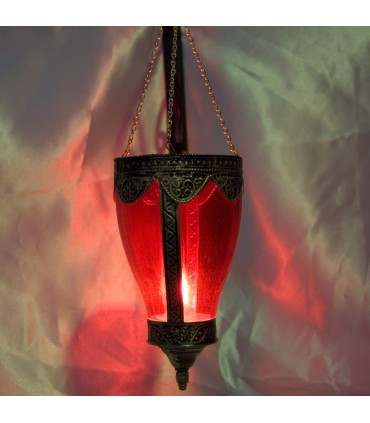 Vetro lampada con picco di Alpaca - vari colori - arabo