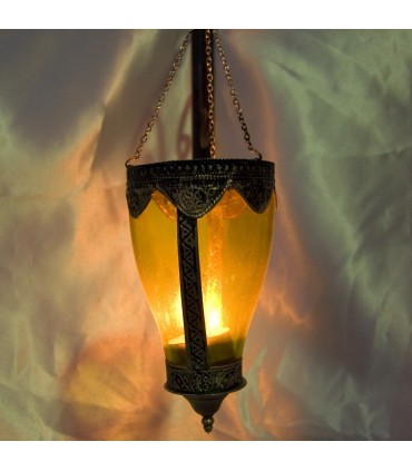 Vetro lampada con picco di Alpaca - vari colori - arabo