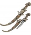 Handmade Arab Dagger made in Alpaca and Copper - 37 cm