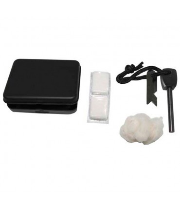 Home Fire Kit - Flint - Cotton - On pill will