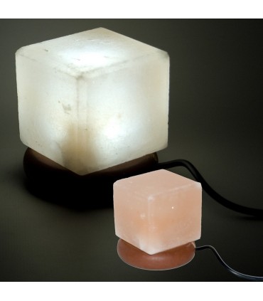 Mini lâmpada Himalayan Salt USB Cube - Orange