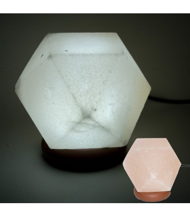 Mini lâmpada Himalayan Salt USB Diamante - Orange