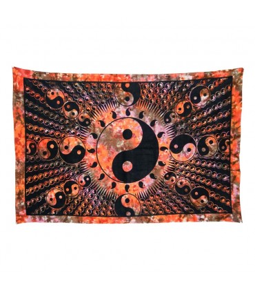 Stoff Baumwolle-Indien-Baby Ying Yang-Artesana - 140 x 210 cm