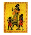 Material Baumwolle Africana-Artesana Indien-Familia - 140 x 210 cm