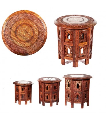 Small Table of Wood From Indian (Detachable) - Various Sizes