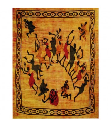 Festival de algodão Tecido-Índia-Africano 2-Artesanato-210 x 240
