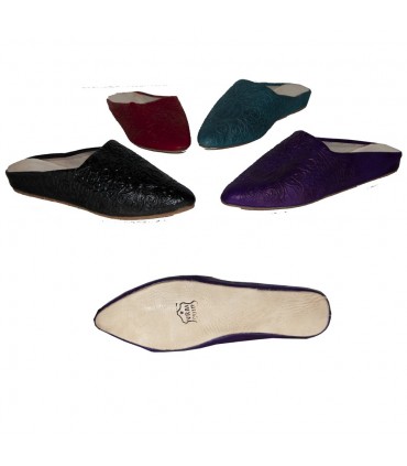 Donna scarpa nastrate pelle - design arabo