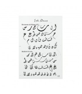 Pack 4 Kalam scrittura arabo - bambù - 3 dimensioni - 3 classifica