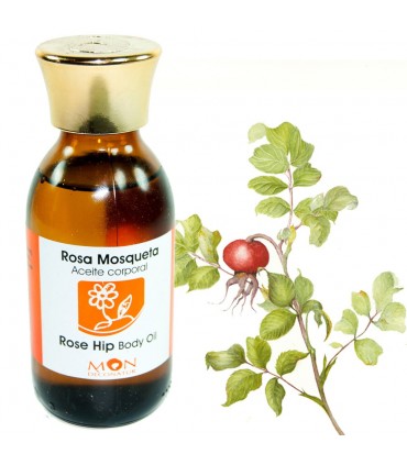 Body Oil with Rosehip Oil - 125 ml - 100% Natural - MON