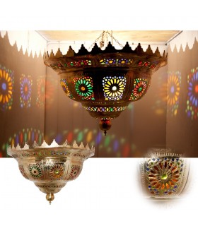 Plafond Emeraude Brass Géant - Mosaic arabes Couleurs résines