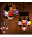 Lâmpadas Turco - Vidro Murano - Mosaico - 75 cm