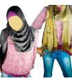 Reasons Cotton Floral Pashmina - scarf - Various Colors