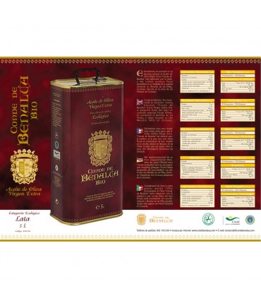 Öl Extra Virgin Olive grün - 5 L - Anzahl der Benalúa