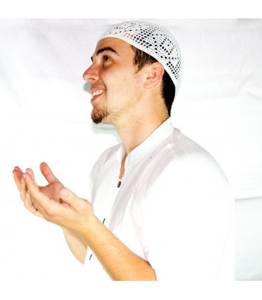 Hüte Salat Baumwolle weiß - Einheitsgröße - Mosaik