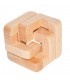 Juego Medio Cubo -Madera- Ingenio - Rompecabezas - 6 x 6 cm