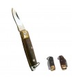 Behandeln Sie Messer Miniatur - faltbare - Holz-2 Farben - 5 oder 7 cm