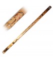 Legno di didgeridoo - motivi etnici - dipinta a mano - 1.2 m